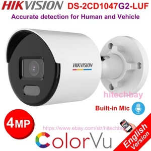 Hikvision DS-2CD1047G2-LUF 4MP ColorVu IP Bullet Camera Built-in Mic PoE Network - Picture 1 of 7