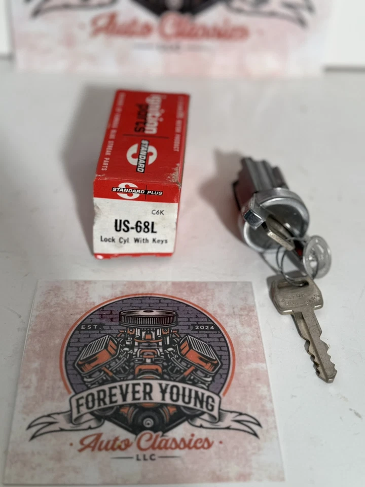 STANDARD US-68L IGNITION LOCK CYL W/ Keys For FORD LINCOLN MERCURY NOS - Image 1 of 1