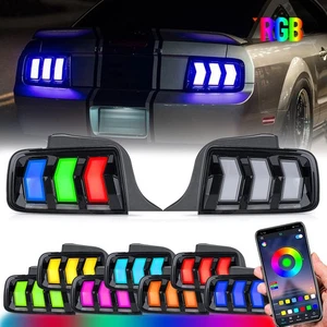VLAND RGB LED Tail Lights For 2005-2009 Ford Mustang w/Start-up Animation - Picture 1 of 18