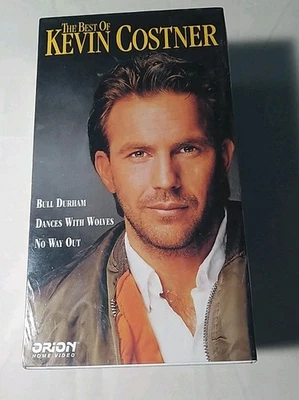 The Best of Kevin Costner 3 VHS Box Set - Dances With Wolves Bull Durham No Way  - Image 1 of 4