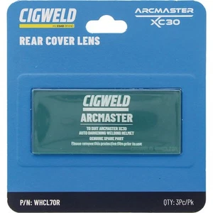 CIGWELD Rear Cover Lens 3 Pack (to suit Arcmaster XC30 Helmet) WHCL70R - Picture 1 of 1