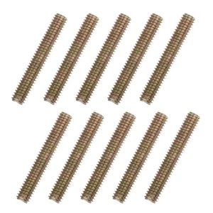 10pcs Color Zinc Fully All Threaded Rod 5/16"-18 2" Length - Foto 1 di 5