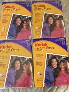 KODAK PAPIER OBRAZKOWY 100 arkuszy błyszczący 190g/m2 210 x 297mm uszczelniony atrament A4 - Zdjęcie 1 z 2