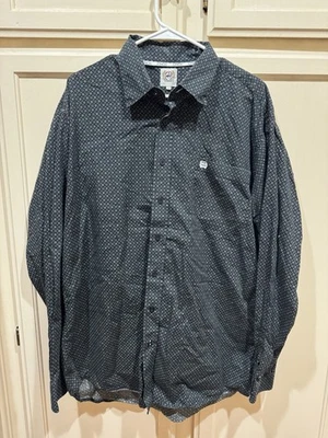 Camisa vaquera occidental de manga larga Cinch Buttondown para hombre Foto 1 de 3