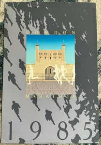 Cartel de maratón de Londres 1985 - Torre de Londres - BRS CO., INC. d/b/a Serigrafías - Imagen 1 de 5
