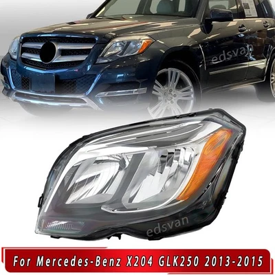 Left Driver Side Halogen Headlight fits 2013-2015 Mercedes-Benz GLK250 GLK350 - Image 1 of 4