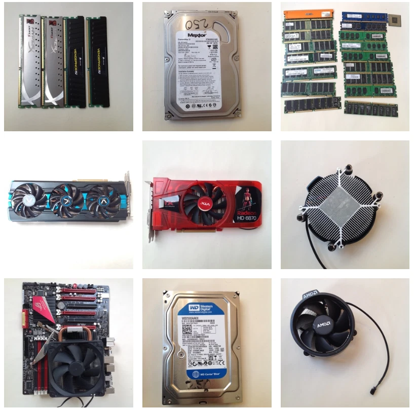 HDD RAM Fan Heat Sink GPU Radeon Corsair Seagate - Image 1 of 4