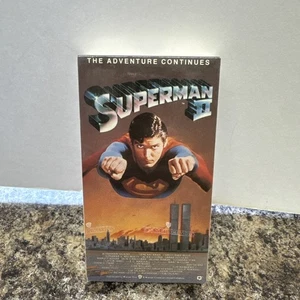 Superman II VHS 1987 Video Tape Movie 2 Reeve Hackman Twin Towers Neu Versiegelt - Bild 1 von 6