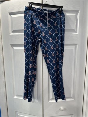 Mud Pie Harlow Pant Navy With White Nautical Design Medium  8-10 Beach Boat Pant - Image 1 of 4