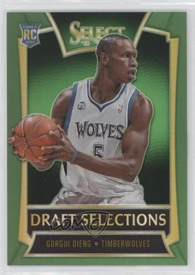 2013-14 Panini Select Draft Selections Green Prizm /5 Gorgui Dieng #19 Rookie RC - Image 1 of 2