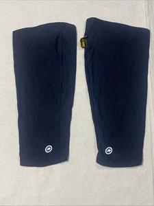 Mens Assos Cycling winter Knee Warmers in black Sz Medium - Picture 1 of 5