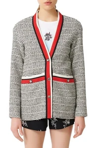 Maje Women's Cardigan Size 36 FR / S Tweed Buttons MFPVE00163 - Picture 1 of 10