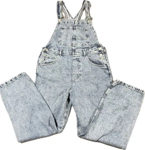We the Free Latzhose Erwachsene Größe Medium blau Denim Ziggy gerades Bein helle Waschung - Bild 1 von 12