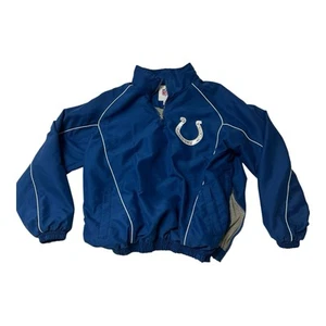 Indianapolis Colts Vintage 90s NFL Apparel Pullover Windbreaker 1/4 Zip Sz M - Picture 1 of 15