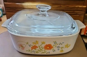 Corning Ware Wildflower A-2-B Casserole Dish W/ A-9-C Lid - Picture 1 of 5