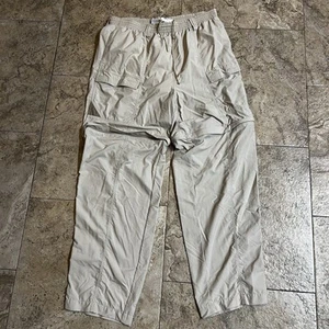 Columbia PFG Pantalone convertibile uomo grande beige pesca escursionismo UPF 30+ - Foto 1 di 8