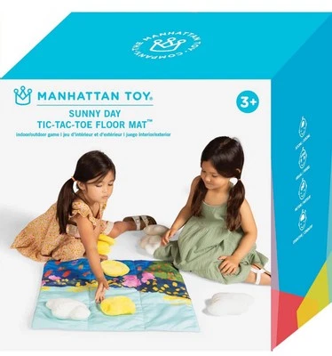 New! Manhattan Toy Sunny Day 11-Piece Decorative Soft Quilted Jumbo Tic Tac Toe - Image 1 of 4