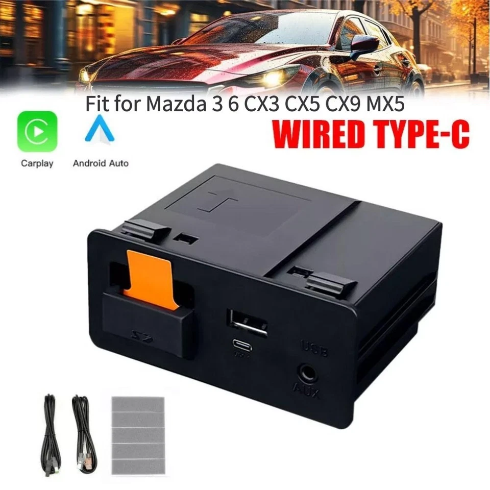 Retrofit for Mazda 3 6 CX3 CX5 CX9 MX5 Wireless CarPlay Android Auto Interface - Изображение 1 из 4
