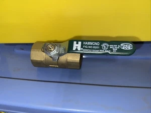 Valvola a sfera 1 1/4" OTTONE NPT femmina filettata porta completa 400 WOG ACQUA,OLIO,GAS - Foto 1 di 6