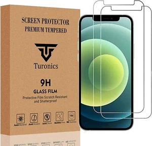 Turonics iPhone 12 Screen Protector & iPhone 12 Pro Screen Protector 6.1-Inch, T - Picture 1 of 7