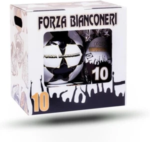 UOVO DI PASQUA da 150 gr. + PALLONE DA CALCIO NR 5 - FORZA BIANCONERI - Bild 1 von 3