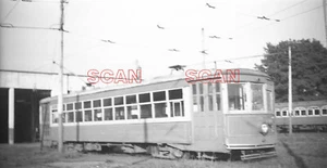 1F030 BLURRY NEGATIVE/RP 1940s/50s LEHIGH VALLEY TRANSIT STREETCAR - Picture 1 of 1
