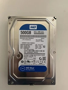 Hard Disk Western Digital 500GB SATA 3.5" WD5000AAKX usato, in ottime condizioni - Foto 1 di 1
