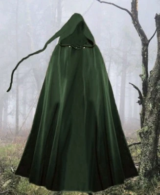 Gothic Mittelalter LARP Umhang Cape lange Zipfel Kapuze Mephisto NEU