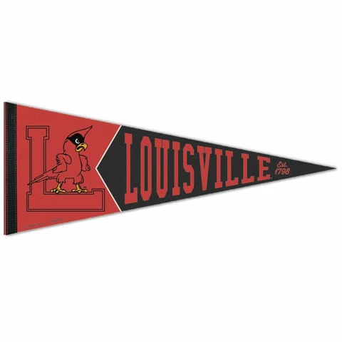 LOUISVILLE CARDINALS EST 1798 VAULT ROLL UP PREMIUM FELT PENNANT 12"x30" NEW 🐦 Cover
