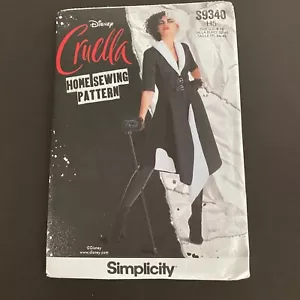 Simplicity Sewing Pattern S9340 H5 6-14 Disney Cruella Costume Misses' Costume - Picture 1 of 9