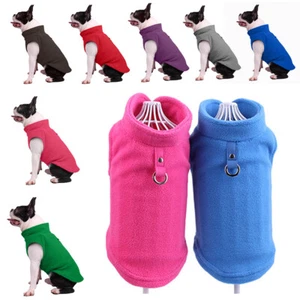 Pet Winter Warm Jacket Small Dog Soft Coat Fleece Clothes Cute Coat Sweater UK - Picture 1 of 20