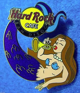 SAN DIEGO SEXY CHICA SIRENA SERIE TROMPETA AZUL CONCHA TOP Hard Rock Café PIN LE - Imagen 1 de 1