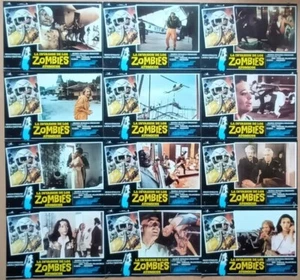 Nightmare City ORIGINAL Spanish '80 LOBBY CARD SET Umberto Lenzi Zombie Gore - Picture 1 of 4