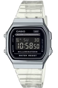 Casio Collection Reloj unisex digital Casio Vintage A168XES-1BEF Resina plateada - Bild 1 von 7