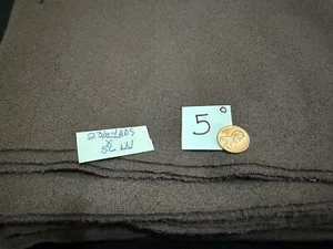 Vintage - 100% WOOL Fabric: SAGE BRUSH BROWN - Solid - NOS - 1.5 yards x 25” - Picture 1 of 4