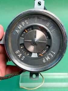 1954-1955 Buick Special or Century Gauge Cluster Temp Gas Oil Amps - Picture 1 of 3