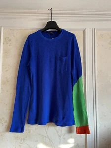 NUEVO CON ETIQUETAS RLX Ralph Lauren Hombre Mangas Largas Algodón Camisa Top M Azul - Imagen 1 de 4