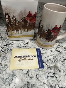 2012 Anheuser-Busch BUDWEISER HOLIDAY STEIN “Winter Wonderland” 1067977 - Picture 1 of 3