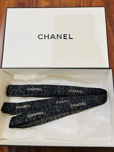 CHANEL Medium Gift Box with Tissue Paper & Ribbon🎀 - Size 8.75” x 5.5” "x 3” - Picture 1 of 3