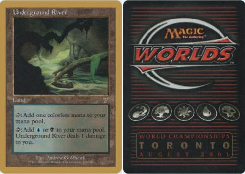 Underground River - Antoine Ruel - 2001 ~ Near Mint World Championship R MTG Mag - Image 1 of 1
