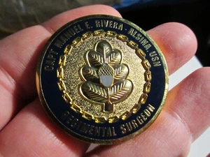 USN REGIMENTAL SURGEON 14TH REGIMENT 4TH MARINE DIVISION CHALLENGE COIN - OFC-T4 - Picture 1 of 2