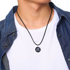 Stainless Steel Medal String Necklace Man Round Sign Pendant for Men