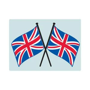 Corgi 153 Bluebird | Union Jack Flags | Transfer/Decal - Picture 1 of 1
