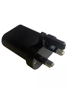 Genuine Nokia FC0101 3pin UK 2 Amp Mains Wall Charger Adapter - Black - Picture 1 of 4