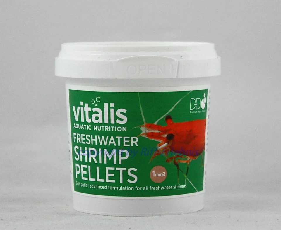 Freshwater Shrimp Pellets 70g Vitalis Futter für Süßwasser-Garnelen 12,84€/100g