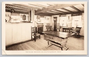 Longfellow's Wayside Inn The Tap Room RPPC South Sudbury, Mass Real Photo - Picture 1 of 2