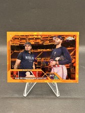 2023 Topps Chrome Update Sapphire Luis Arraez Pablo Lopez City Swap Orange  /25