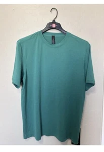 NUEVO CON ETIQUETAS $78 Lululemon Licencia para Entrenar Manga Corta Relajada - Talla L CASG Verde - Imagen 1 de 10