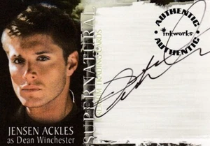 Supernatural Season 2 Jensen Ackles as Dean Winchester A10 Auto Autograph Card - Picture 1 of 1
