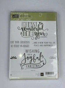 Stampin’ Up! Wonderful Year 142158, Retired New Christmas Joy New Year Verses - Picture 1 of 3